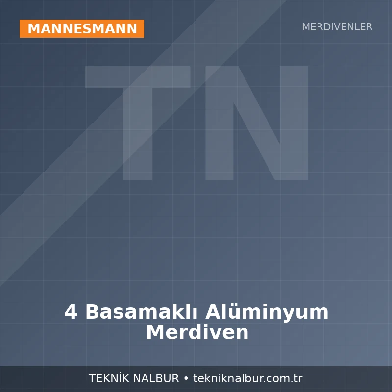 4 Basamaklı Alüminyum Merdiven