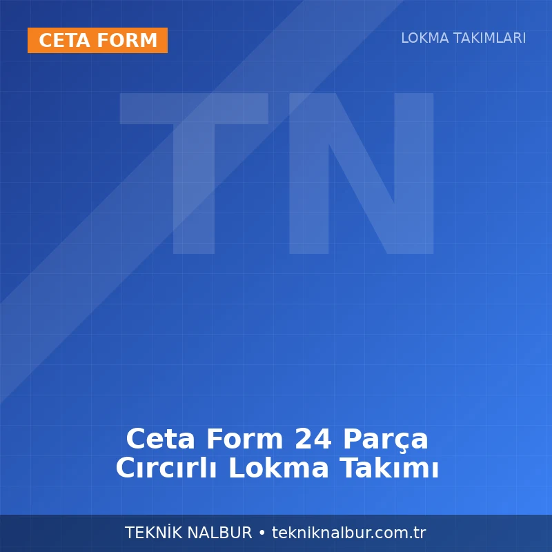 Ceta Form 24 Parça Cırcırlı Lokma Takımı